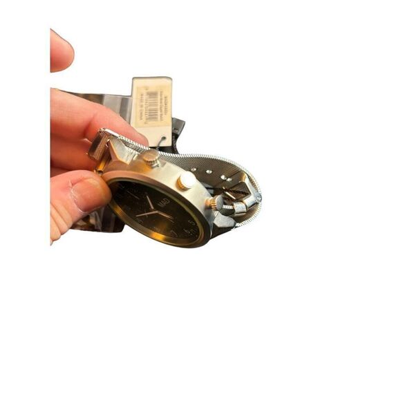 Mad Style Men's Analog Watch - Silver Mesh Band & Black Dial - Picture 8 of 10